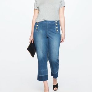 Eloquii Nautical Flare Jeans